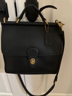 Vintage Coach Black Willis Bag